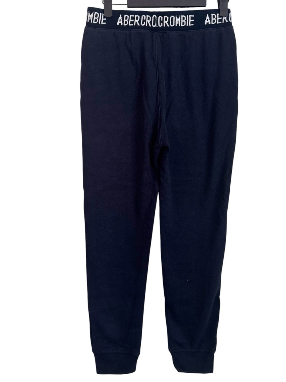 Abercrombie Kids Boys black / white Essential Fleece Joggers Size 13/14 - Picture 2 of 6